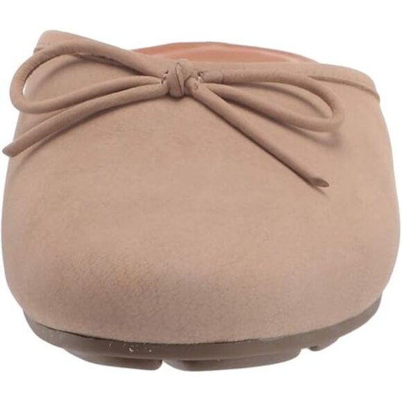 Gentle Souls by Kenneth Cole Women's Eugene Bow Slide Mules Flats Mushroom 6.5M - Picture 2 of 8